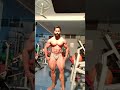 Vineet Kala bodybuilding posing routine in gym.