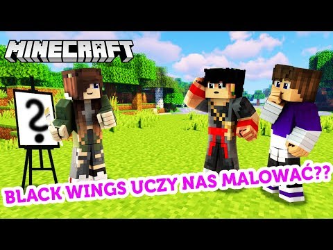 BLACK WINGS TEACHES US TO DRAW?  *DRAWS ME?!* |  MINECRAFT MINIGAMES