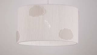 1_Watch A Video About the Possini Euro Cumulus White Paper String Shade Pendant