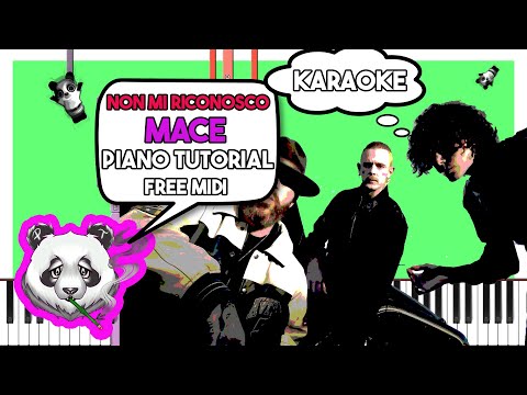 MACE, CENTOMILACARIE, SALMO - NON MI RICONOSCO - INSTRUMENTAL Piano Tutorial