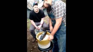 Cool Guy Master Juggalo Hipster wizard makes magic potion at Juggalo gathering 2016