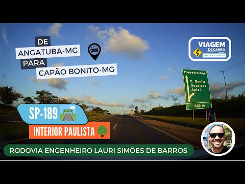 SP-189 | DE ANGATUBA-SP PARA CAPÃO BONITO-SP | ROD. ENG. LAURI SIMÕES DE BARROS