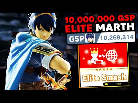 This is what a 10,000,000 GSP Marth looks like in Elite Smash