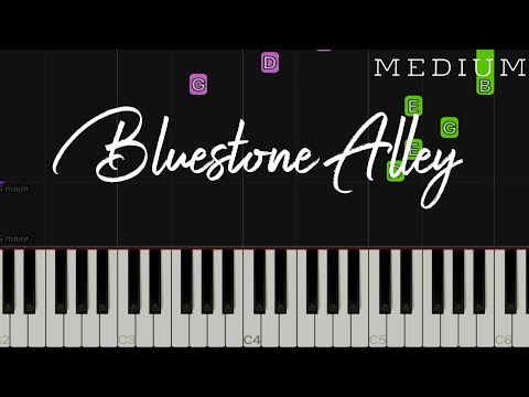 Bluestone Alley - Congfei Wei (from Piano Tiles 2) | MEDIUM Piano Tutorial