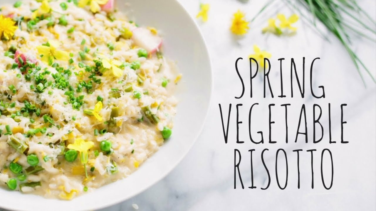 Spring Vegetable Risotto with Asparagus, Peas, Radishes and Leeks