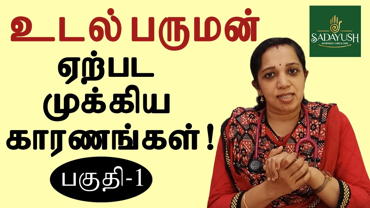 Obesity It's Major Causes-Part 1|Sadayush Ayurvedic Cure & Care|Dr. Smitha Jayadev, B.A.M.S.,M.D.,