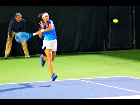 Debut Fed Cup win for Sowjanya Bavisetti (paired with Riya Bhatia)