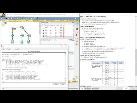 5.2.1.6 Packet Tracer - Investigating Convergence