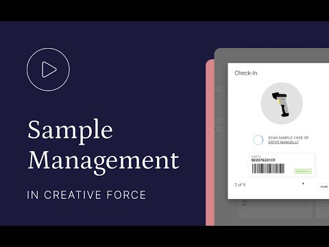 Sample Management in Creative Force