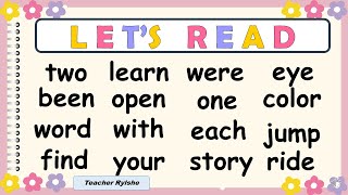 NEW SIGHT WORDS AND PHONICS READING | NEW WORDS FOR GRADE 3 | BASIC SIGHT WORDS FOR GRADE 3 | NRP