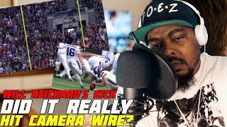 Will Reichard's Field Goal Kick Hits Camera Wire?