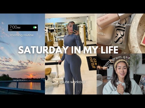 PRODUCTIVE SATURDAY VLOG | *chatty* q+a, morning routine, workout, exciting announcement & updates!