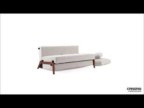 Cubed 02 Wood Legs Sofa Bed by Innovation