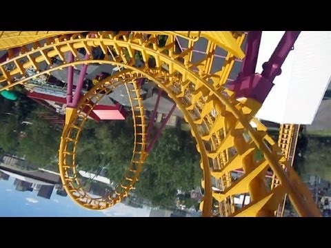 Front row point of view footage of Boomerang