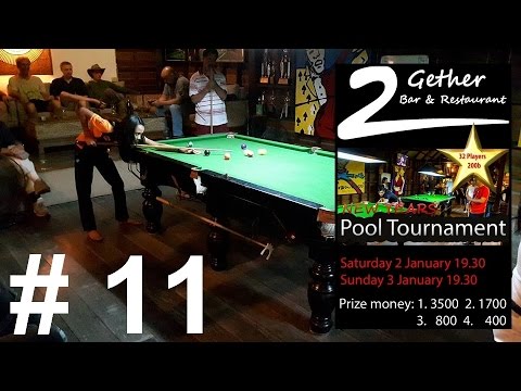 Phaa Hmaunpao - New Year 8-Ball Tournament at 2Gether Bar Chiang Mai Thailand - Final Frame 4