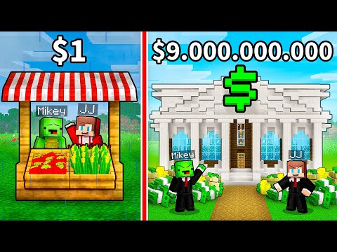 JJ and Mikey: From POOR to RICH Business in Minecraft - Maizen
