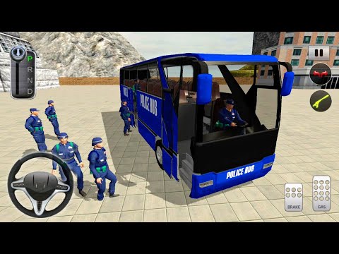 US Police Bus Mountain Driving Simulator - Android Gameplay