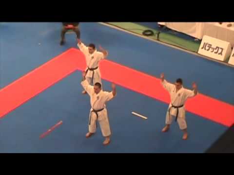 19th World Karate Championships in Tokyo team kata GREECE - Kanku Dai Koumasis Harris