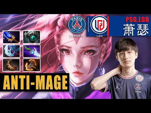 Anti-Mage Safelane | PSG.LGD.Ame | TOP 1 RANK CHINA CARRY 7.31D IMBA AM | 7.31d Gameplay Highlights