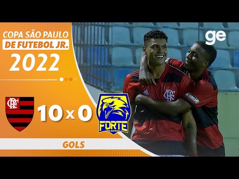 FLAMENGO 10 X 0 FORTE RIO BANANAL | GOLS | COPA SÃO PAULO DE FUTEBOL JR | ge.globo