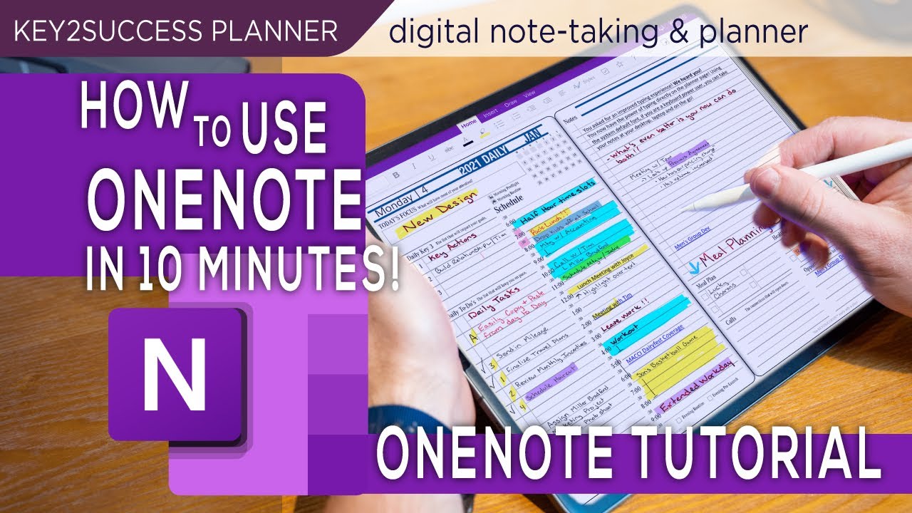 OneNote Basics Tutorial Note taking Digital Planning