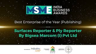 Surfaces Reporter and Ply Reporter awarded Best Enterprise India in Publishing 2021