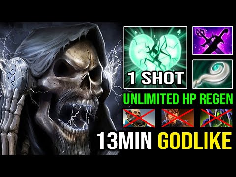 13MIN GODLIKE Unkillable Necrophos Carry Mid with 1 Shot Reaper Eul's Scepter 10K MMR Dota 2