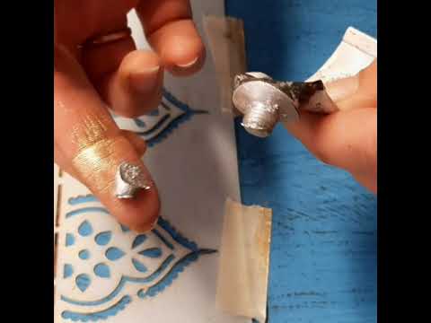 Gilding Wax Metallische Wachse highlighten schablonieren Vergoldungswachs Anleitung Annie Sloan