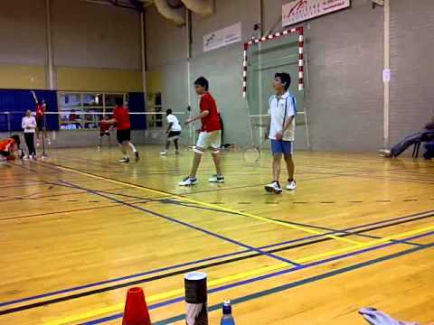 Robert de Calonne 1/2 finale jongens dubbel game 1, 27 februari 2011