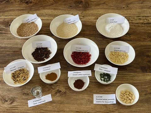 Kollyva - Traditional Greek Recipe for Memorial Services - ingredients list at the end.