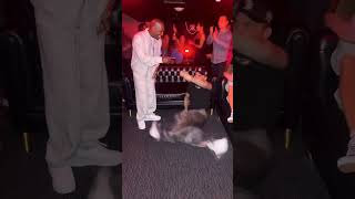 Chris Brown showing out in front of Big Boy once his song came on in the club😭