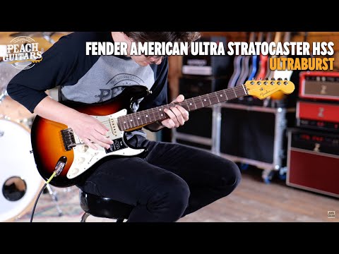 2022 Fender American Ultra Stratocaster HSS with Rosewood Fretboard - Ultraburst | USA Coil-Tap Compound Radius Locking Tuner | CoA OHSC image 26