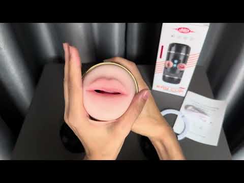 Автоматический мастурбатор 2 в 1 силиконовый для мужчин с вибрацией реалистичный рот и вагина 20 режимов - фото 1 - id-p2286715544