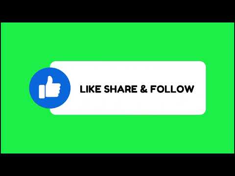 fb LIKE SHARE & FOLLOW (green screen) | facebook LIKE SHARE & FOLLOW green screen