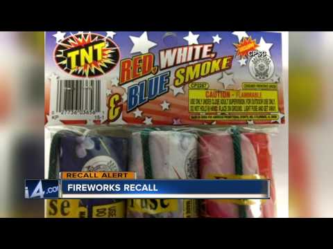 Fireworks sold in Wisconsin stores recalled due to burn hazard