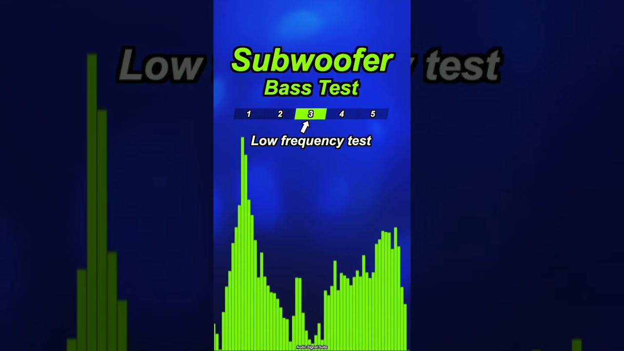 Bass test - Low frequency test for your #subwoofer