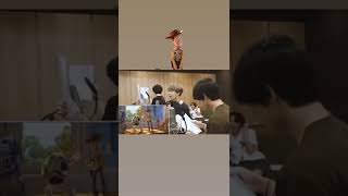 Download lagu When #suga was dubbing Toy Story💜☺#toystory #dubbing #bts #runbts #shorts #btsshorts #animation mp3