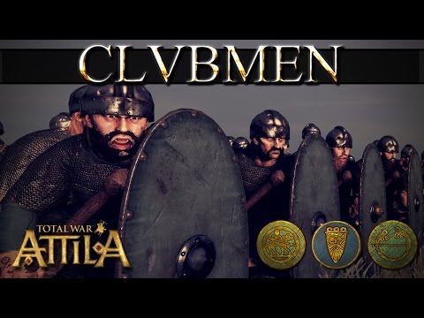 Total War Attila Mechanics - Langobardian Scaled Clubmen vs Gothic Warband