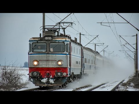Tren IR1763 Iasi - Timisoara Nord trece prin zona CET Suceava cu EA464 - 06.02.2023