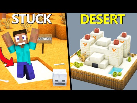 One Team - 15 Build Hacks to UPGRADE Desert in Minecraft