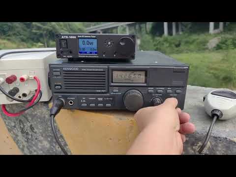 ATR-1000 HF Antenna Tuner  Actual use of power amplifier video