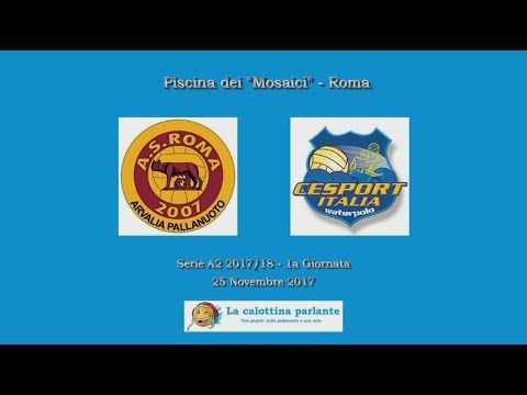 Serie A2 2017/18 (1a Giornata) - Roma 2007 Arvalia vs. Studio Senese Cesport 8-9