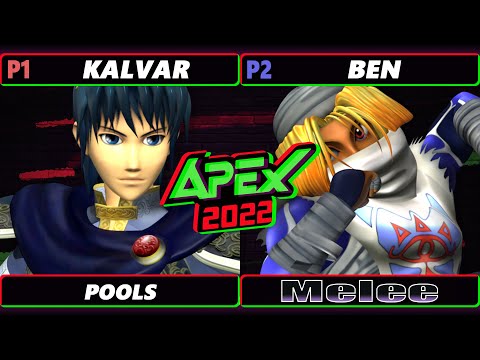 Apex 2022 - Kalvar (Marth) Vs. Ben (Sheik) SSBM Melee Tournament