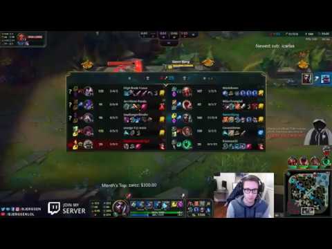Summit1g - How to do lux combo | Bjergsen Ekko | Brand Support | Orianna Baron Steal !