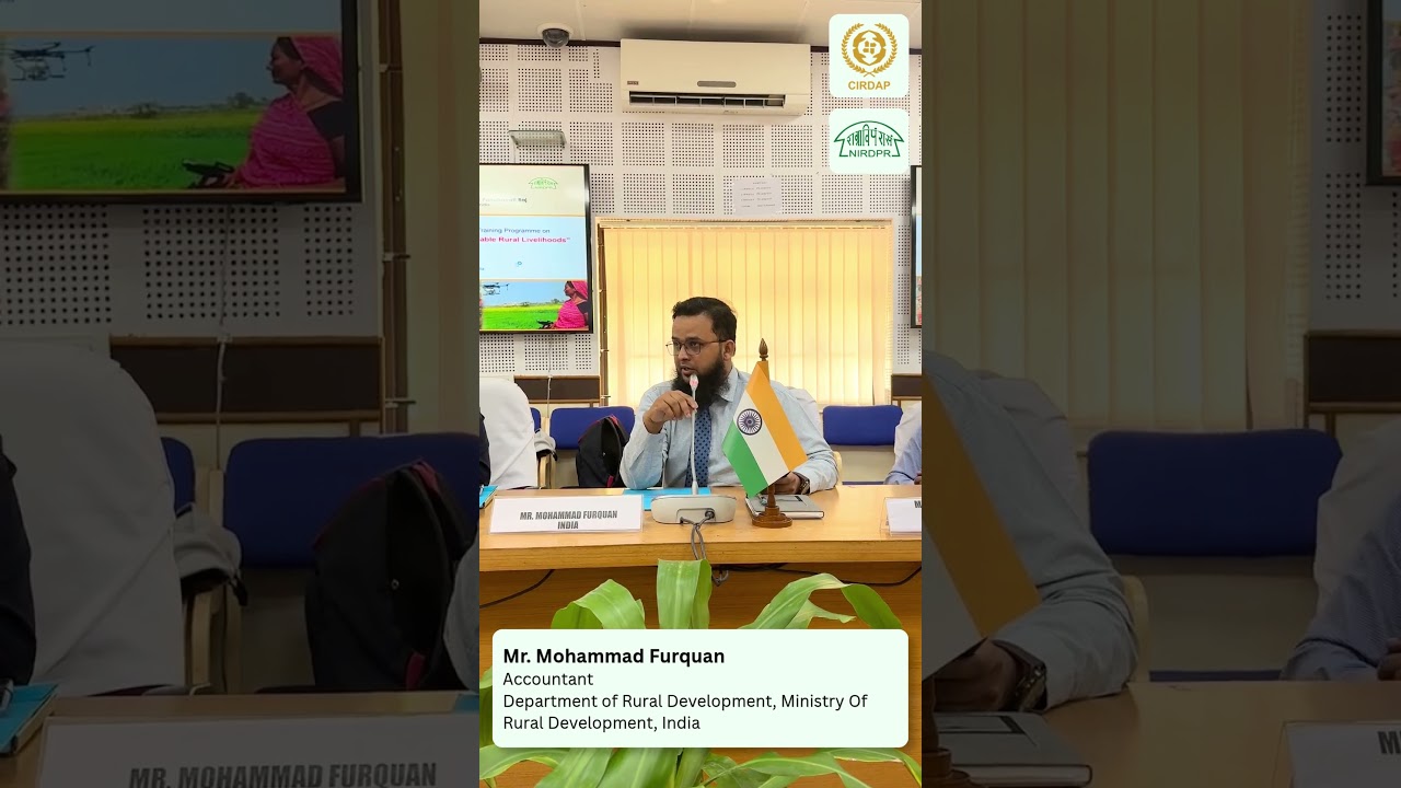 Participant's Feedback on CIRDAP-NIRDPR Intl' Training Programme on Community-Driven Approaches