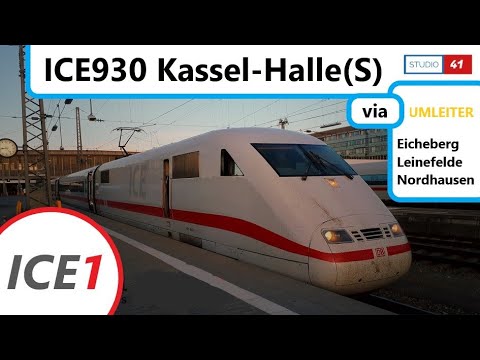 Kassel-Halle(S) *ICE930* (ICE1 II BR401) Führerstandsmitfahrt/Cabride [Umleiter]