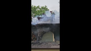 KCFD crews battle house fire at 2-story home in Kansas City