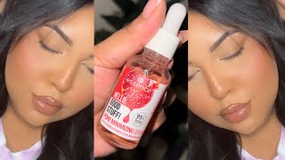 NEW Essence Hello Good Stuff Pore Minimizing Serum Makeup Review | Kassandraxmariee