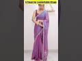 6 Easy Draping Steps For Beginners How To Feel Comfortable In Saree Open Pallu Hack Sareedraping