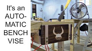 DIY - Amazing Automatic Bench Vise | It's freaking pneumatic!